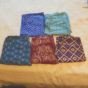 Bundle of 5 Lularoe TC Leggings